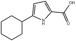 5-Cyclohexyl-1H-pyrrole-2-carboxylic acid 结构式