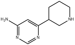 4-Amino-6-(piperidin-3-yl)pyrimidine 结构式