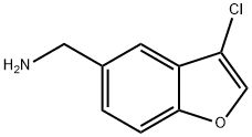 (3-chloro-1-benzofuran-5-yl)methanamine 结构式