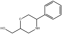 (5-phenylmorpholin-2-yl)methanol 结构式