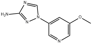 1-(5-methoxypyridin-3-yl)-1H-1,2,4-triazol-3-amine 结构式