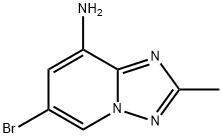 6-bromo-2-methyl-[1,2,4]triazolo[1,5-a]pyridin-8-amine 结构式