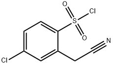 4-氯-2-(氰甲基)苯磺酰氯 结构式