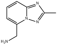 {2-methyl-[1,2,4]triazolo[1,5-a]pyridin-5-yl}methanamine 结构式