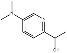 1-[5-(dimethylamino)pyridin-2-yl]ethan-1-ol 结构式