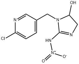 1H-Imidazol-5-ol, 1-[(6-chloro-3-pyridinyl)methyl]-4,5-dihydro-2-(nitroamino)- 结构式