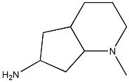 1-Methyloctahydro-1H-cyclopenta[b]pyridin-6-amine 结构式