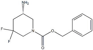 benzyl (S)-5-amino-3,3-difluoropiperidine-1-carboxylate 结构式