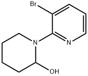 1-(3-BROMOPYRIDIN-2-YL)PIPERIDIN-2-OL 结构式