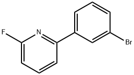 2-Fluoro-6-(3-bromophenyl)pyridine 结构式