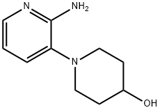 1-(2-AMINOPYRIDIN-3-YL)PIPERIDIN-4-OL 结构式