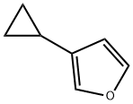 3-CYCLOPROPYLFURAN 结构式