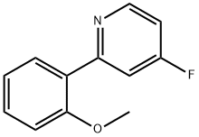 4-Fluoro-2-(2-methoxyphenyl)pyridine 结构式