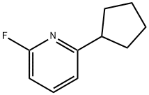 2-Fluoro-6-(cyclopentyl)pyridine 结构式