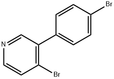 4-Bromo-3-(4-bromophenyl)pyridine 结构式