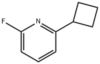 2-Fluoro-6-(cyclobutyl)pyridine 结构式