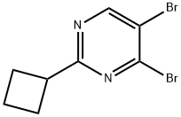 4,5-Dibromo-2-(cyclobutyl)pyrimidine 结构式