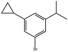 3-(iso-Propyl)-5-cyclopropylbromobenzene 结构式