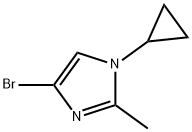4-Bromo-2-methyl-1-(cyclopropyl)-1H-imidazole 结构式