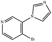 4-BROMO-3-(IMIDAZOL-1-YL)PYRIDINE 结构式