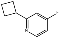4-Fluoro-2-(cyclobutyl)pyridine 结构式