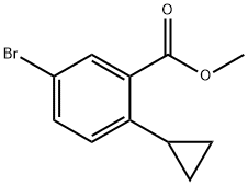 methyl 5-bromo-2-cyclopropylbenzoate 结构式