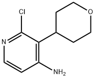2-CHLORO-4-AMINO-3-(OXAN-4-YL)PYRIDINE 结构式