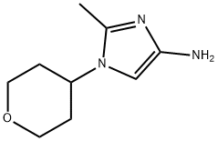 4-Amino-2-methyl-1-(oxan-4-yl)-1H-imidazole 结构式