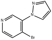 4-BROMO-3-(1H-PYRAZOL-1-YL)PYRIDINE 结构式