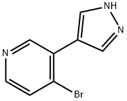 4-Bromo-3-(pyrazol-4-yl)pyridine 结构式