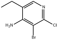 4-Amino-2-chloro-3-bromo-5-ethylpyridine 结构式