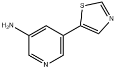 3-AMINO-5-(5-THIAZOLYL)PYRIDINE 结构式