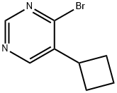 4-Bromo-5-(cyclobutyl)pyrimidine 结构式