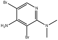 4-Amino-3,5-dibromo-2-dimethylaminopyridine 结构式