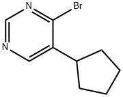 4-Bromo-5-(cyclopentyl)pyrimidine 结构式