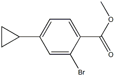 methyl 2-bromo-4-cyclopropylbenzoate 结构式