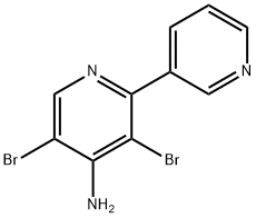 4-Amino-3,5-dibromo-2,3'-bipyridine 结构式