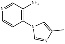 3-AMINO-4-(4-METHYLIMIDAZOL-1-YL)PYRIDINE 结构式