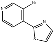 3-Bromo-4-(thiazol-2-yl)pyridine 结构式