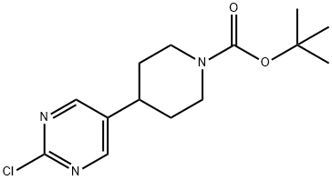 tert-butyl 4-(2-chloropyrimidin-5-yl)piperidine-1-carboxylate 结构式