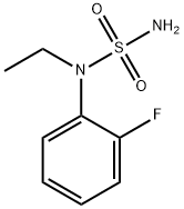 N-ethyl-N-(2-fluorophenyl)aminosulfonamide 结构式