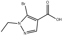 5-bromo-1-ethyl-1H-pyrazole-4-carboxylic acid 结构式