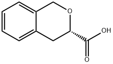 (3S)-3,4-dihydro-1H-2-benzopyran-3-carboxylic acid 结构式