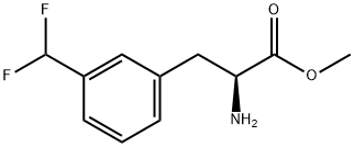 METHYL 2-AMINO-3-[3-(DIFLUOROMETHYL)PHENYL]PROPANOATE 结构式