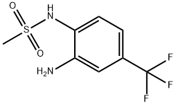N-[2-氨基-4-(三氟甲基)苯基]甲磺酰胺 结构式
