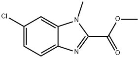 methyl 6-chloro-1-methyl-1H-1,3-benzodiazole-2-carboxylate 结构式
