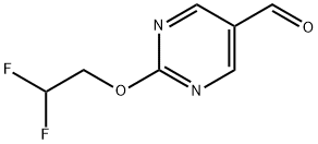 2-(2,2-二氟乙氧基)嘧啶-5-甲醛 结构式