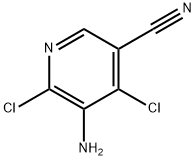 5-amino-4,6-dichloronicotinonitrile 结构式