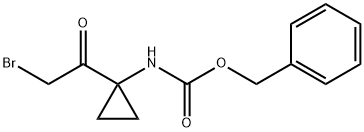 benzyl N-[1-(2-bromoacetyl)cyclopropyl]carbamate 结构式