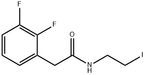 2-(2,3-difluorophenyl)-N-(2-iodoethyl)acetamide 结构式